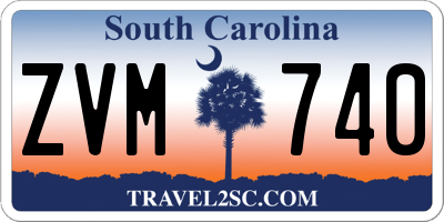 SC license plate ZVM740