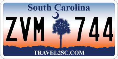 SC license plate ZVM744
