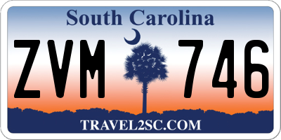 SC license plate ZVM746