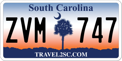 SC license plate ZVM747