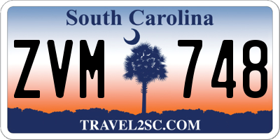 SC license plate ZVM748