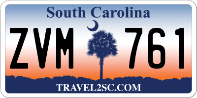 SC license plate ZVM761