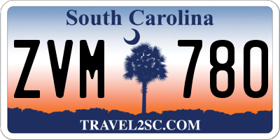 SC license plate ZVM780