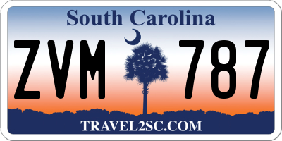 SC license plate ZVM787