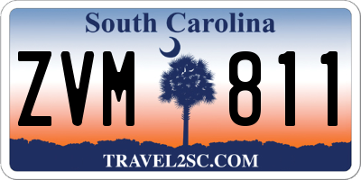 SC license plate ZVM811