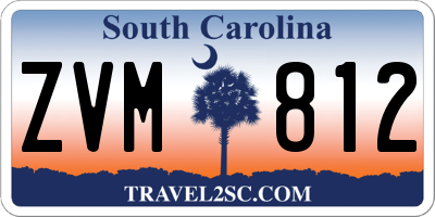 SC license plate ZVM812