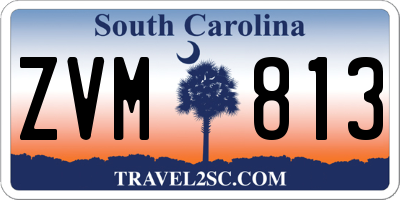 SC license plate ZVM813