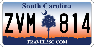 SC license plate ZVM814
