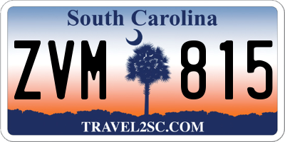 SC license plate ZVM815