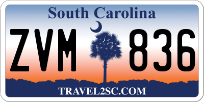 SC license plate ZVM836