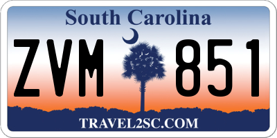 SC license plate ZVM851