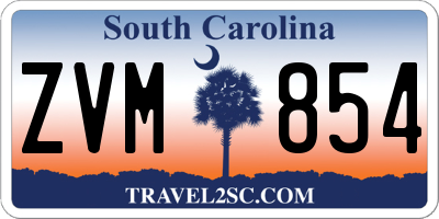 SC license plate ZVM854