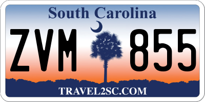 SC license plate ZVM855