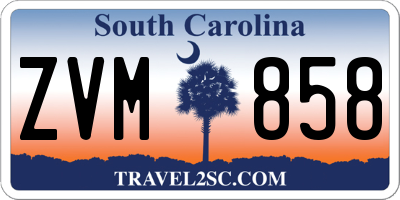 SC license plate ZVM858