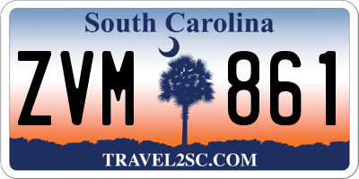 SC license plate ZVM861