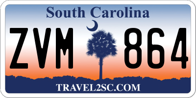 SC license plate ZVM864