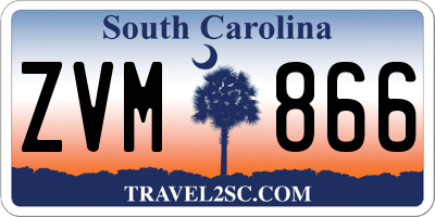 SC license plate ZVM866