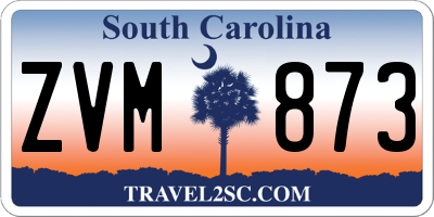 SC license plate ZVM873