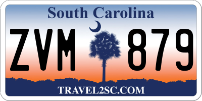 SC license plate ZVM879