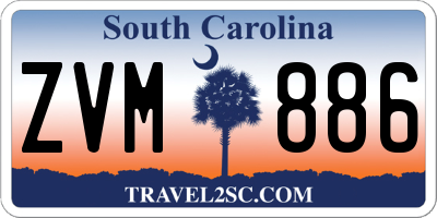 SC license plate ZVM886