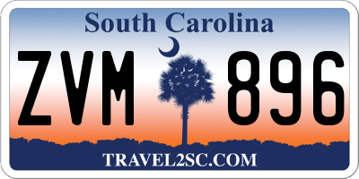 SC license plate ZVM896