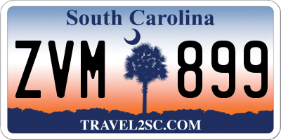 SC license plate ZVM899