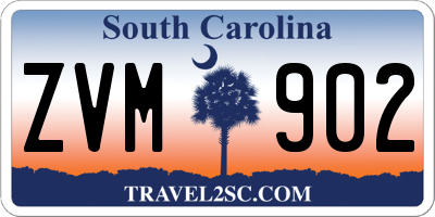 SC license plate ZVM902