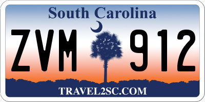 SC license plate ZVM912