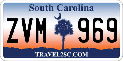 SC license plate ZVM969