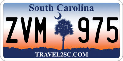 SC license plate ZVM975