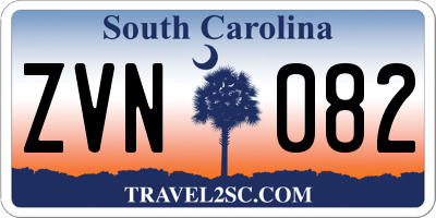 SC license plate ZVN082