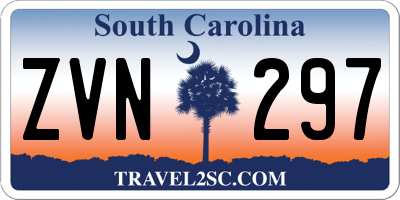 SC license plate ZVN297