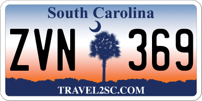 SC license plate ZVN369