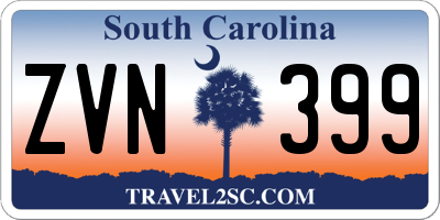 SC license plate ZVN399