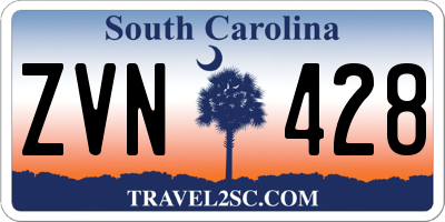 SC license plate ZVN428