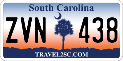 SC license plate ZVN438