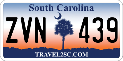 SC license plate ZVN439