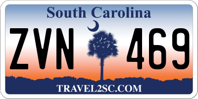 SC license plate ZVN469