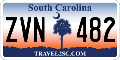 SC license plate ZVN482
