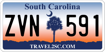 SC license plate ZVN591