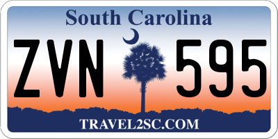 SC license plate ZVN595
