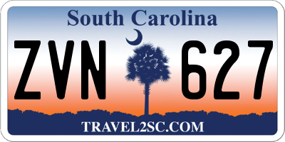 SC license plate ZVN627