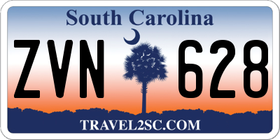 SC license plate ZVN628