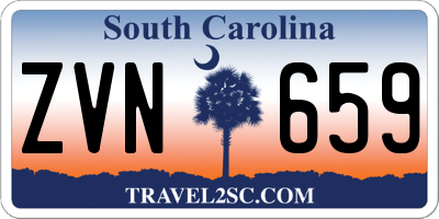SC license plate ZVN659