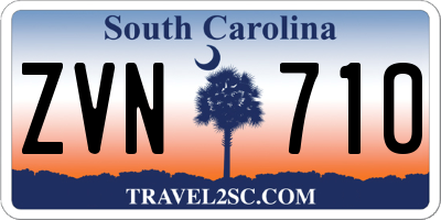 SC license plate ZVN710