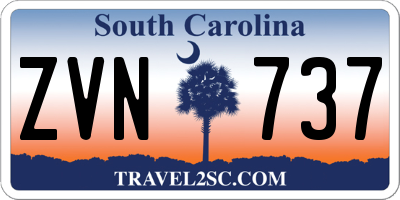 SC license plate ZVN737