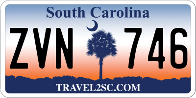 SC license plate ZVN746