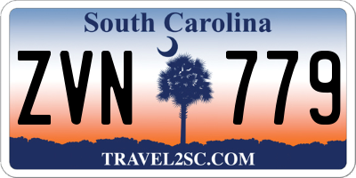 SC license plate ZVN779