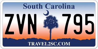 SC license plate ZVN795