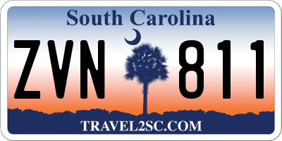 SC license plate ZVN811
